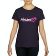 thumbnail image 1 of IWPF - Women's T-Shirt Short Sleeve - Horses Where My Heart Is, 1 of 5
