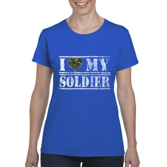 IWPF - Women's T-Shirt Short Sleeve - I Love My Soldier