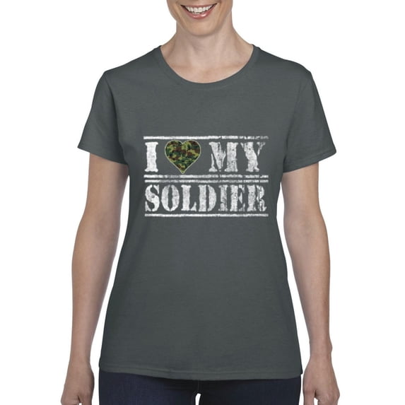 IWPF - Women's T-Shirt Short Sleeve - I Love My Soldier