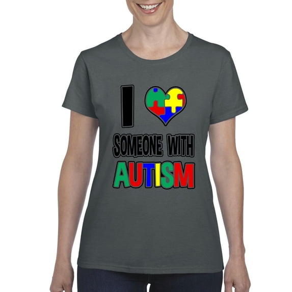 IWPF - Women's T-Shirt Short Sleeve - I Love Someone With Autism
