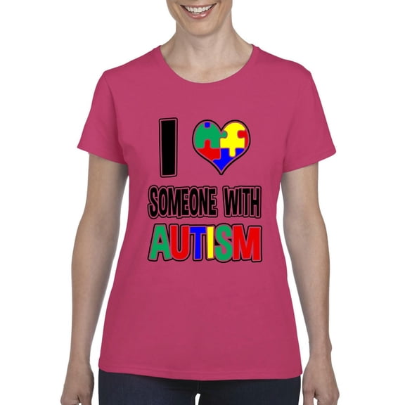 IWPF - Women's T-Shirt Short Sleeve - I Love Someone With Autism