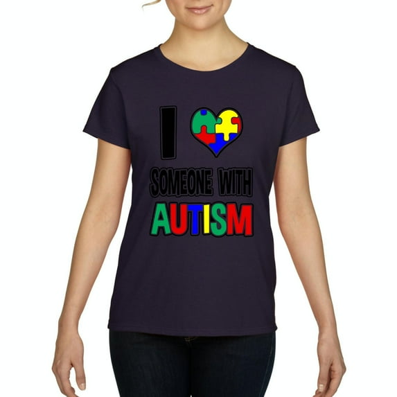IWPF - Women's T-Shirt Short Sleeve - I Love Someone With Autism