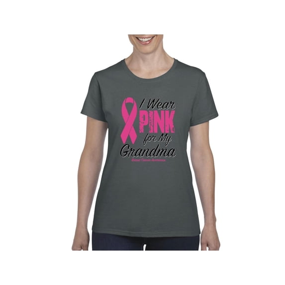 IWPF - Women's T-Shirt Short Sleeve - I Wear Pink For My Grandma