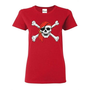 IWPF - Women's T-Shirt Short Sleeve - Jolly Roger Skull & Crossbones
