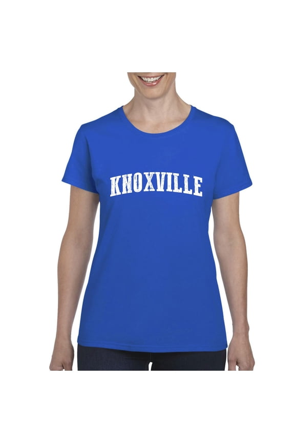 - Women's T-Shirt Short Sleeve - Knoxville TN Tennessee Flag