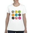 thumbnail image 1 of IWPF - Women's T-Shirt Short Sleeve - Love Food Donuts Doughnuts, 1 of 5