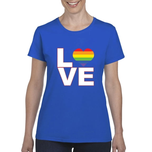 IWPF - Women's T-Shirt Short Sleeve - Love Rainbow