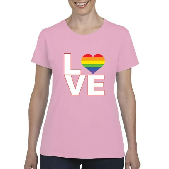 IWPF - Women's T-Shirt Short Sleeve - Love Rainbow