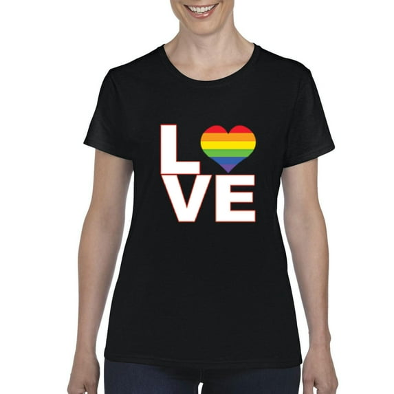 IWPF - Women's T-Shirt Short Sleeve - Love Rainbow