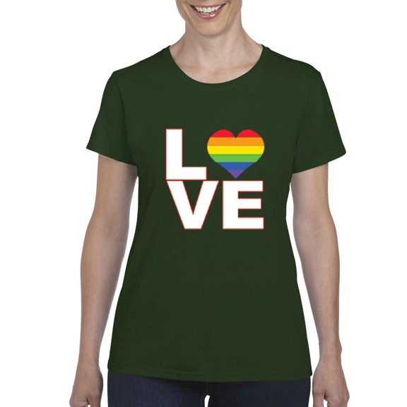 IWPF - Women's T-Shirt Short Sleeve - Love Rainbow