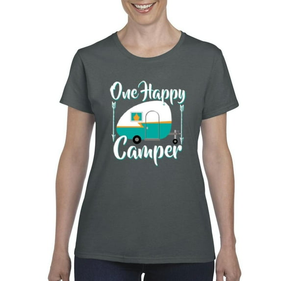 IWPF - Women's T-Shirt Short Sleeve - ONE HAPPY CAMPER