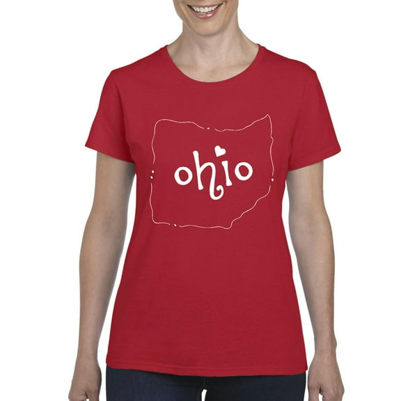IWPF - Women's T-Shirt Short Sleeve - Ohio Map