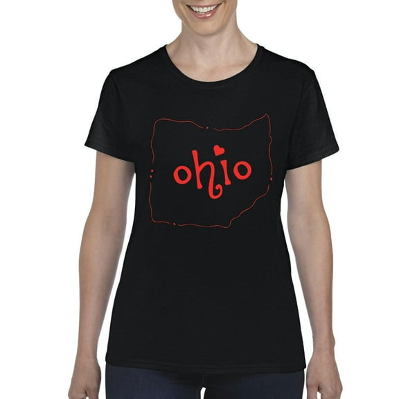 IWPF - Women's T-Shirt Short Sleeve - Ohio Map