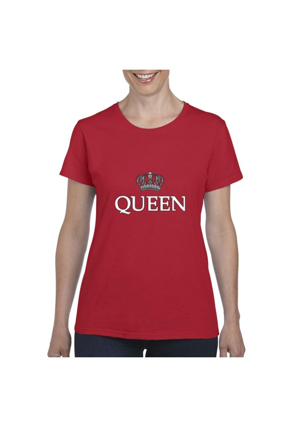 - Women's T-Shirt Short Sleeve - Queen Crown