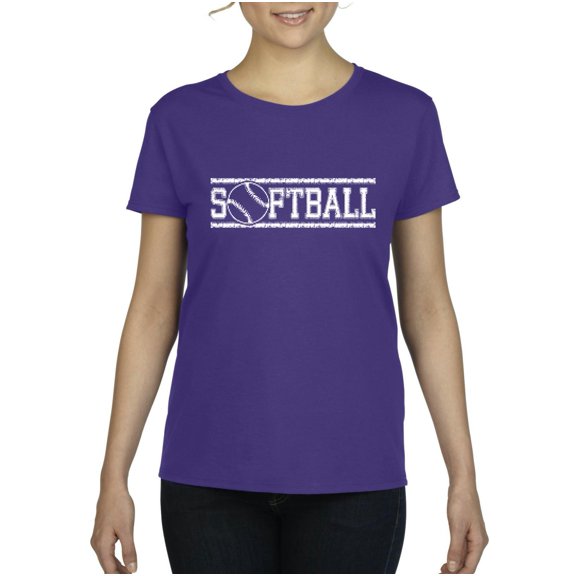 IWPF - Women's T-Shirt Short Sleeve - Softball with Ball