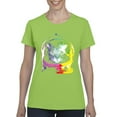 thumbnail image 1 of IWPF - Women's T-Shirt Short Sleeve - Space Cat, 1 of 5