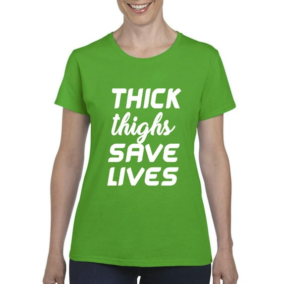 IWPF - Women's T-Shirt Short Sleeve - Thick Thighs Save Lives