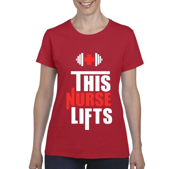 IWPF - Women's T-Shirt Short Sleeve - This Nurse Lifts