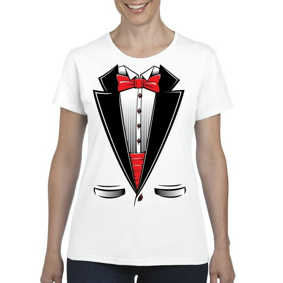 IWPF - Women's T-Shirt Short Sleeve - Tuxedo Prom Costume
