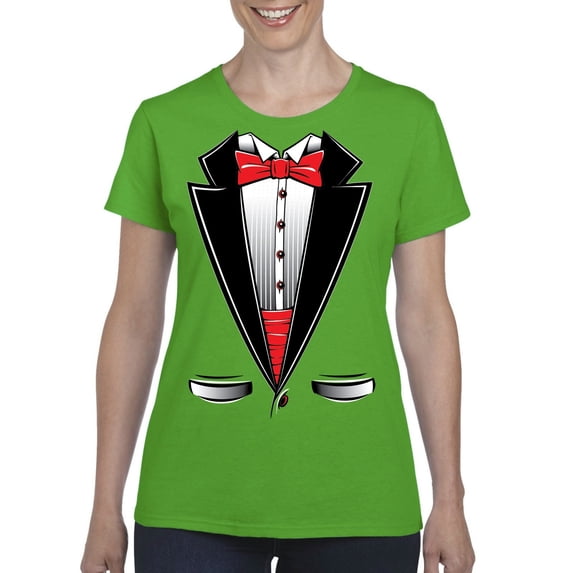 IWPF - Women's T-Shirt Short Sleeve - Tuxedo Prom Costume