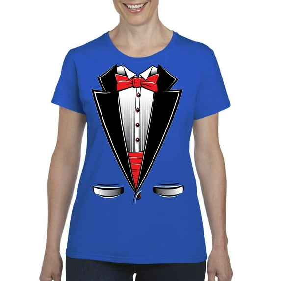 IWPF - Women's T-Shirt Short Sleeve - Tuxedo Prom Costume