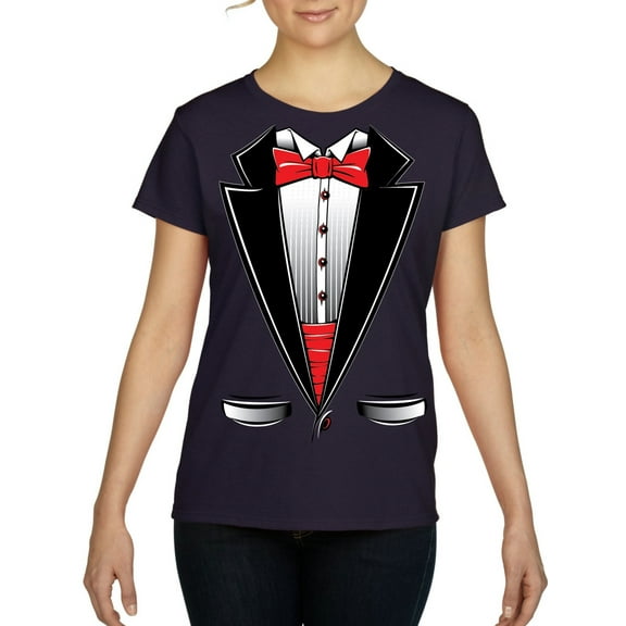 IWPF - Women's T-Shirt Short Sleeve - Tuxedo Prom Costume