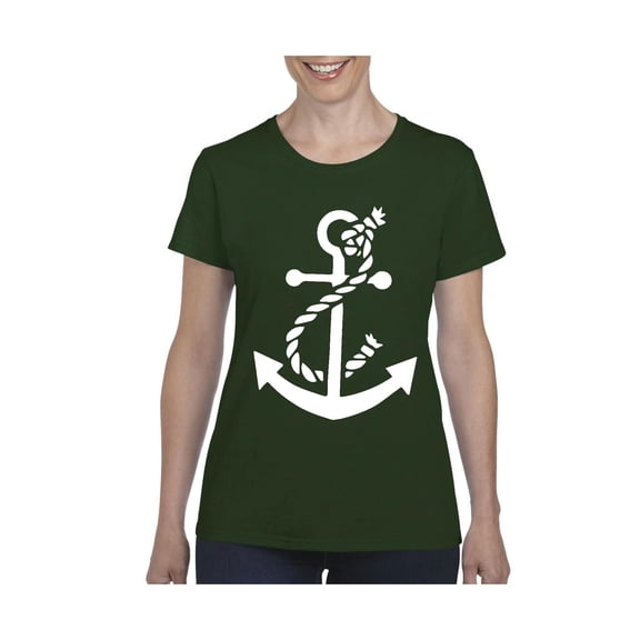 IWPF - Women's T-Shirt Short Sleeve - White Anchor