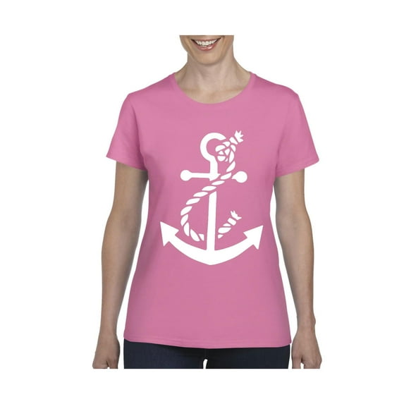 IWPF - Women's T-Shirt Short Sleeve - White Anchor