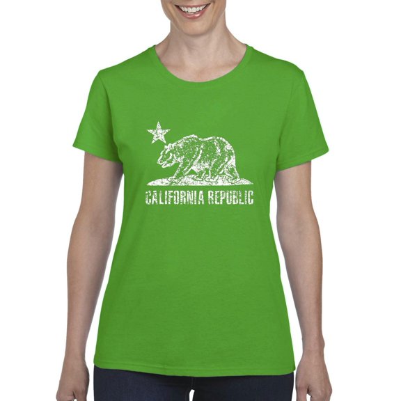 IWPF - Women's T-Shirt Short Sleeve, up to Women Size 3XL - California Bear
