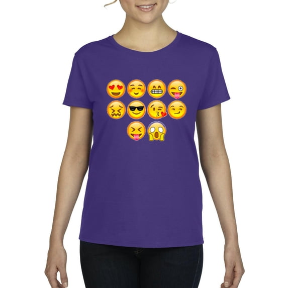 IWPF - Women's T-Shirt Short Sleeve, up to Women Size 3XL - Emoji Entourage