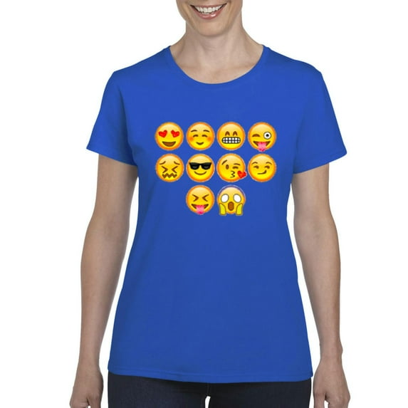 IWPF - Women's T-Shirt Short Sleeve, up to Women Size 3XL - Emoji Entourage