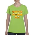thumbnail image 1 of IWPF - Women's T-Shirt Short Sleeve, up to Women Size 3XL - Emoji Entourage, 1 of 5