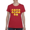 thumbnail image 1 of IWPF - Women's T-Shirt Short Sleeve, up to Women Size 3XL - Emoji Entourage, 1 of 5