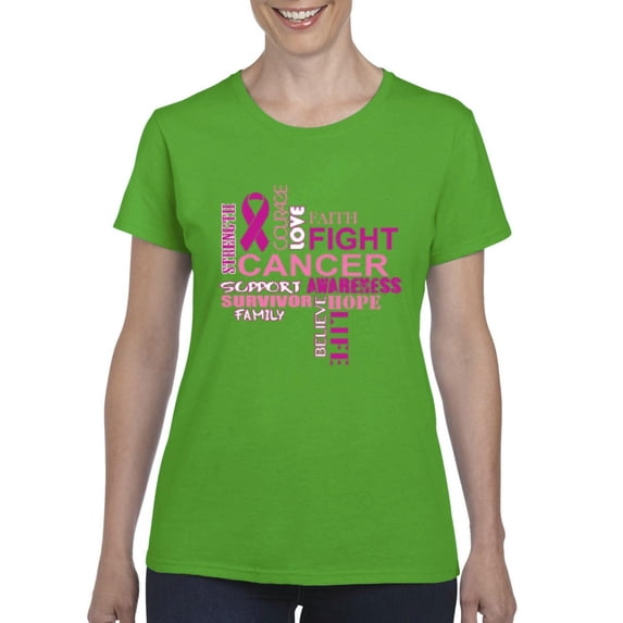 IWPF - Women's T-Shirt Short Sleeve, up to Women Size 3XL - Fight Breast Cancer