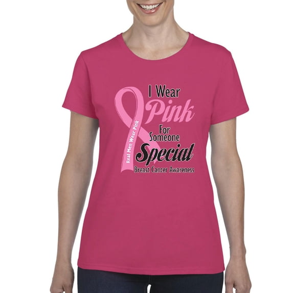IWPF - Women's T-Shirt Short Sleeve, up to Women Size 3XL - I Wear Pink for Someone Special