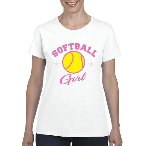 IWPF - Women's T-Shirt Short Sleeve, up to Women Size 3XL - Softball Girl