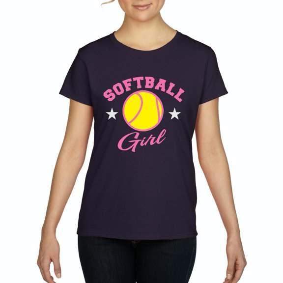 IWPF - Women's T-Shirt Short Sleeve, up to Women Size 3XL - Softball Girl
