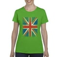 thumbnail image 1 of IWPF - Women's T-Shirt Short Sleeve, up to Women Size 3XL - Union Jack British Flag, 1 of 5