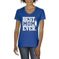 thumbnail image 1 of IWPF - Women's T-Shirt V-Neck Short Sleeve - Best Mom, 1 of 5