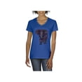 thumbnail image 1 of IWPF - Women's T-Shirt V-Neck Short Sleeve - Elephant, 1 of 5