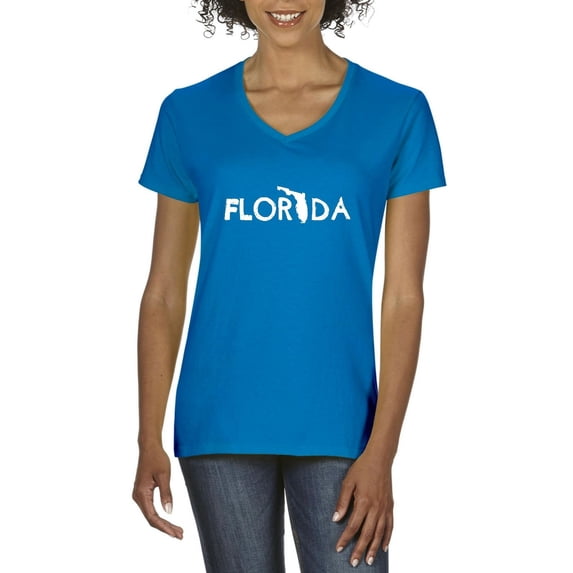 IWPF - Women's T-Shirt V-Neck Short Sleeve - Florida