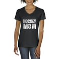 thumbnail image 1 of IWPF - Women's T-Shirt V-Neck Short Sleeve - Hockey Mom, 1 of 5