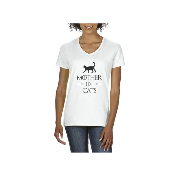 IWPF - Women's T-Shirt V-Neck Short Sleeve - Mother Of Cats