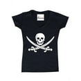 thumbnail image 1 of IWPF - Women's T-Shirt V-Neck Short Sleeve - Pirate Flag, 1 of 5