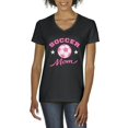 thumbnail image 1 of IWPF - Women's T-Shirt V-Neck Short Sleeve - Soccer Mom, 1 of 5