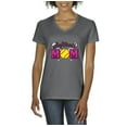 thumbnail image 1 of IWPF - Women's T-Shirt V-Neck Short Sleeve - Softball Mom, 1 of 5