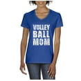thumbnail image 1 of IWPF - Women's T-Shirt V-Neck Short Sleeve - Volleyball Mom, 1 of 5