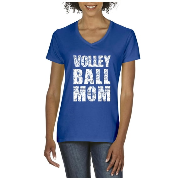 IWPF - Women's T-Shirt V-Neck Short Sleeve - Volleyball Mom