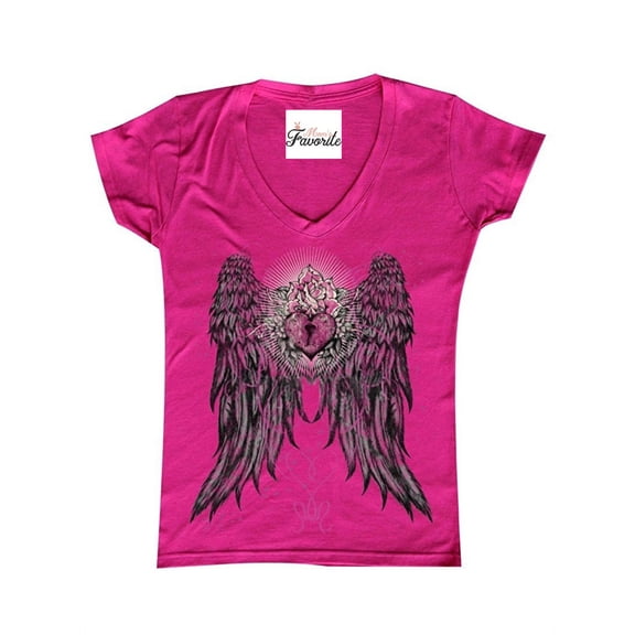 IWPF - Women's T-Shirt V-Neck Short Sleeve - Wings