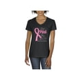 thumbnail image 1 of IWPF - Women's T-Shirt V-Neck Short Sleeve - I Wear Pink for Someone Special, 1 of 5